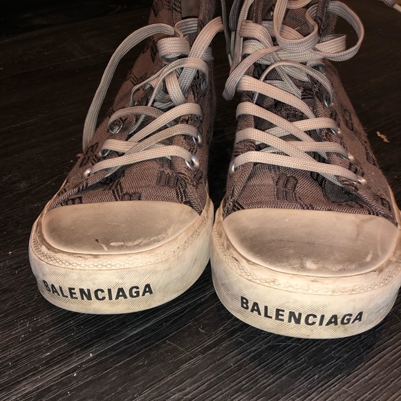 Distressed Balenciaga shoes